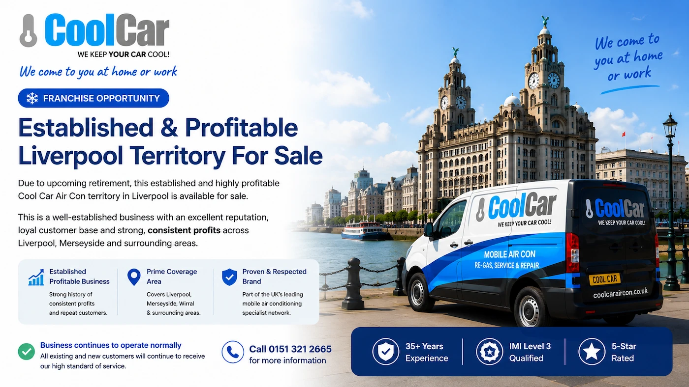 Liverpool Mobile Car Air Con Franchise for Sale